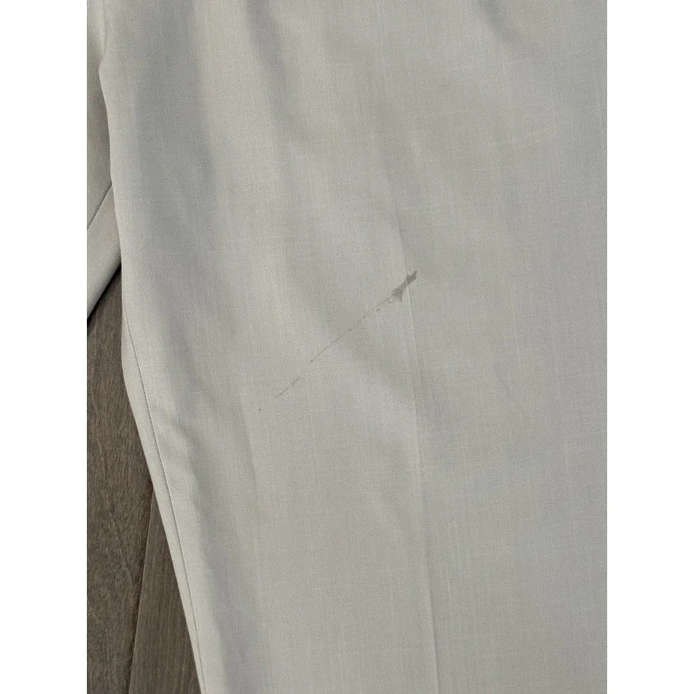 Haggar Repreve Tan Beige Pleated Pants Men's 42X30‎ Classic Fit Expandable Waist